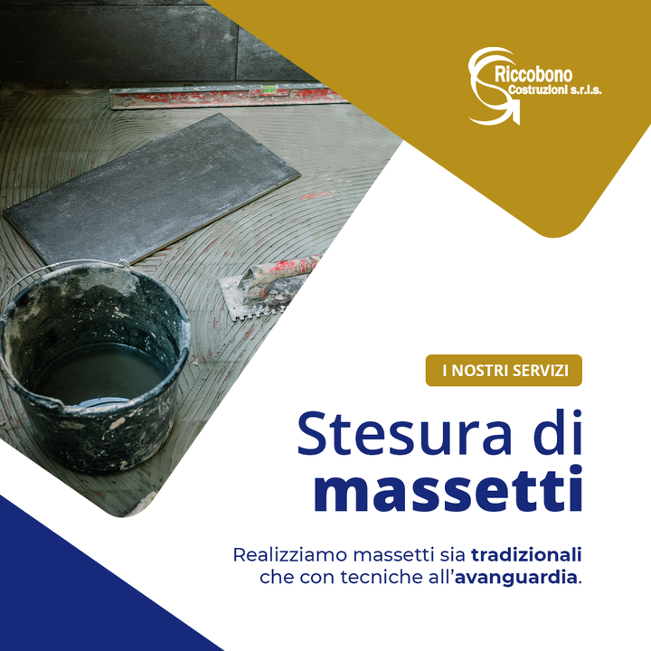 ➡ Servizi - Stesura di #Massetti 🛠